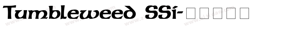 Tumbleweed SSi字体转换